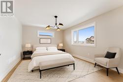 Primary suite virtually staged -