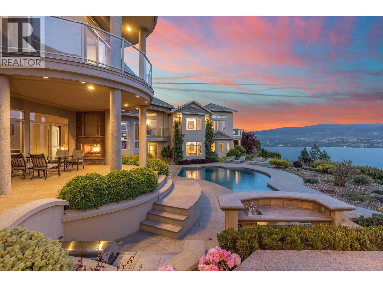 1284 Timothy Place, West Kelowna, BC - Outdoor With Body Of Water With In Ground Pool With View