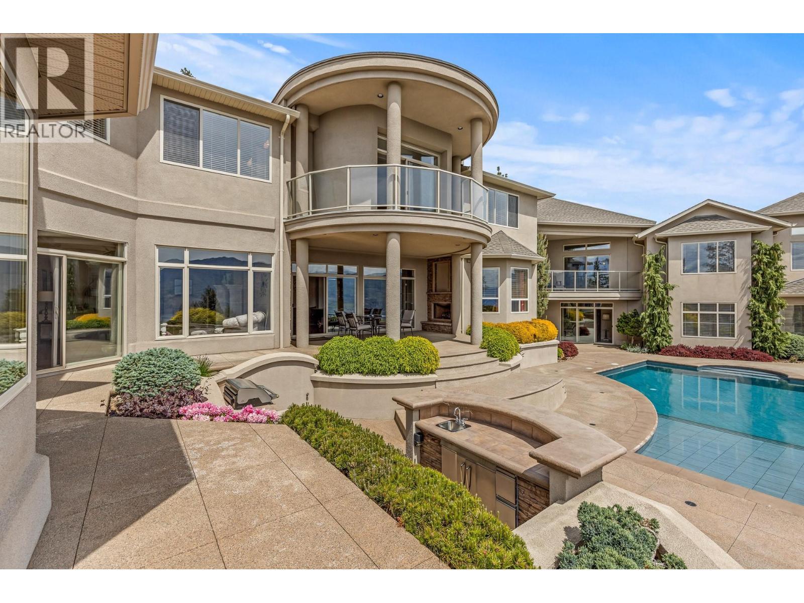 1284 Timothy Place, West Kelowna, BC - Outdoor With In Ground Pool With Balcony