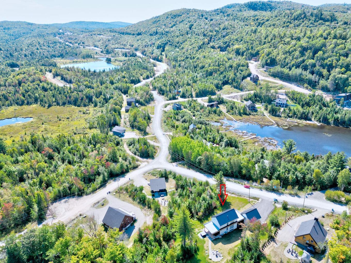 Aerial photo - 551 Ch. Du Quartier-Du-Cerf, Saint-Côme, QC - Outdoor With View