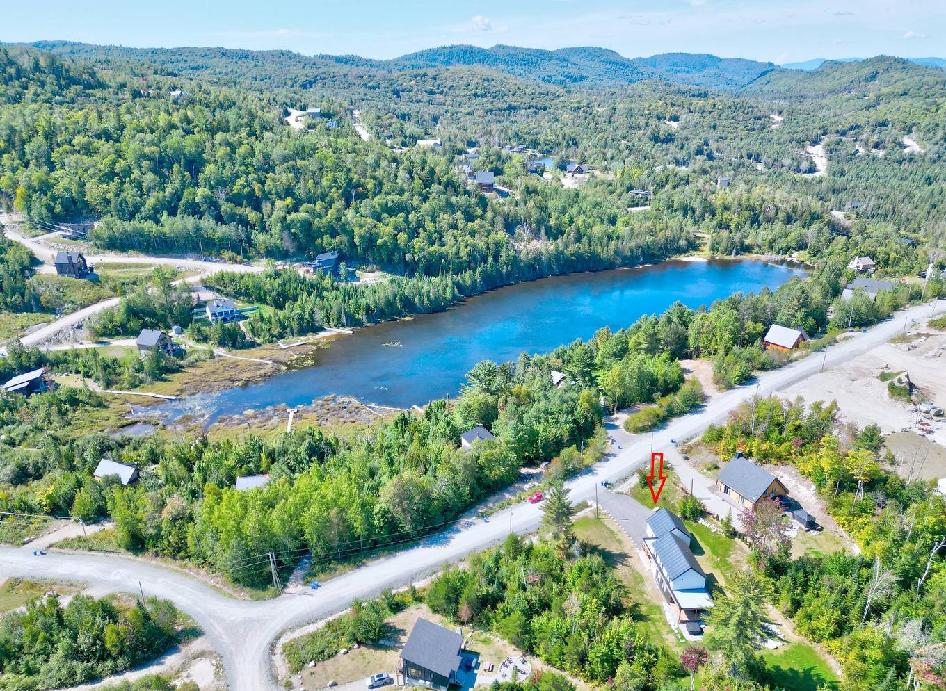 Aerial photo - 551 Ch. Du Quartier-Du-Cerf, Saint-Côme, QC - Outdoor With Body Of Water With View