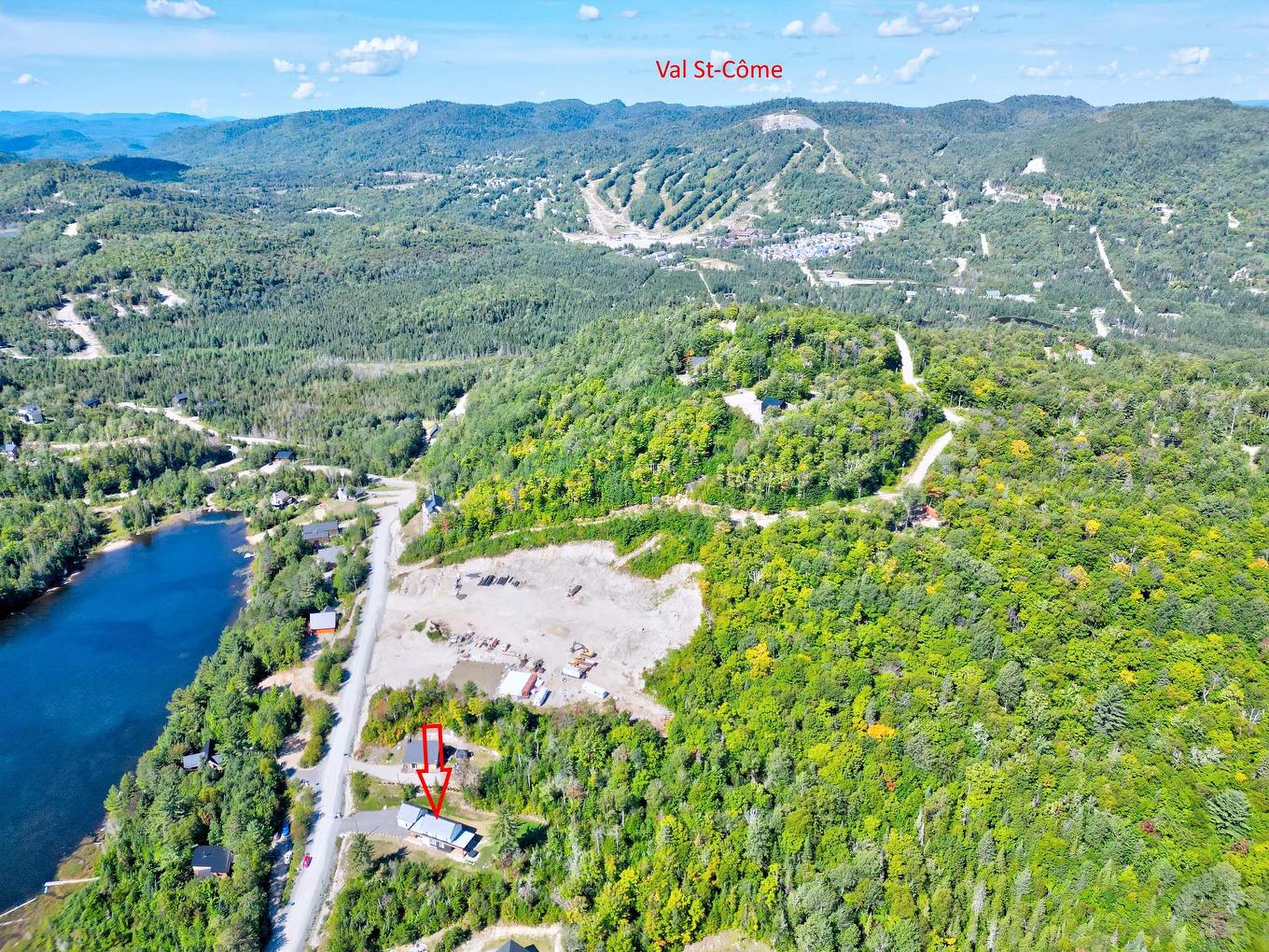 Aerial photo - 551 Ch. Du Quartier-Du-Cerf, Saint-Côme, QC - Outdoor With View
