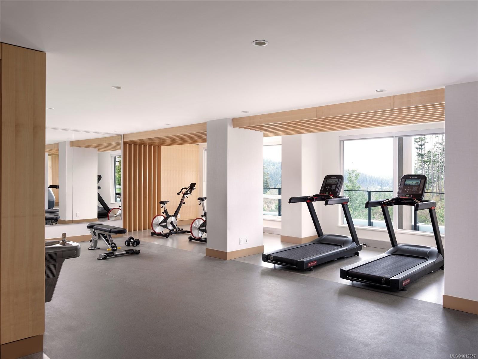#1610-2000 Hannington Rd, Langford, BC - Indoor Photo Showing Gym Room