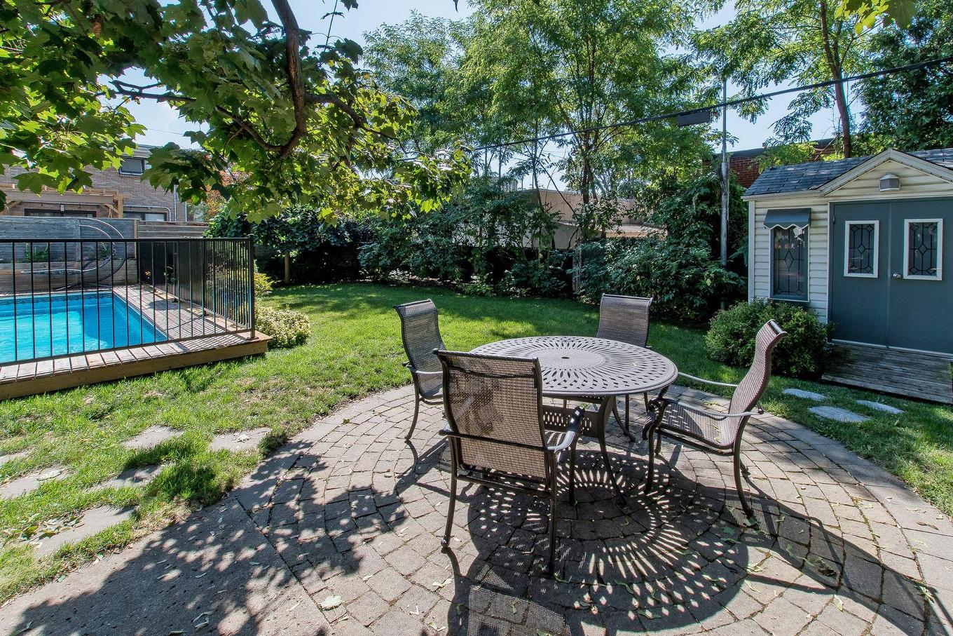 Extérieur - 9840 Rue Basile-Routhier, Montréal (Ahuntsic-Cartierville), QC - Outdoor With In Ground Pool With Deck Patio Veranda