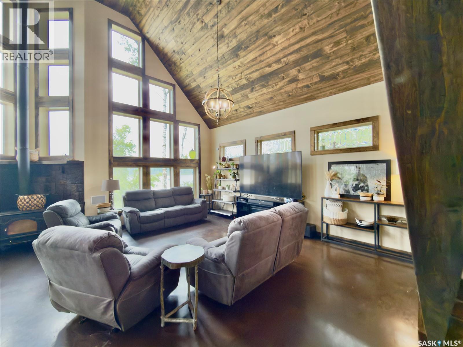 Fillon Lake Waterfront Acreage, Canwood Rm No. 494, SK - Indoor Photo Showing Living Room