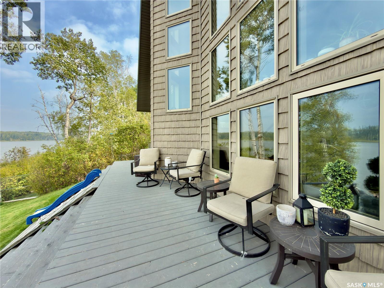 Fillon Lake Waterfront Acreage, Canwood Rm No. 494, SK - Outdoor With Body Of Water With Deck Patio Veranda With Exterior