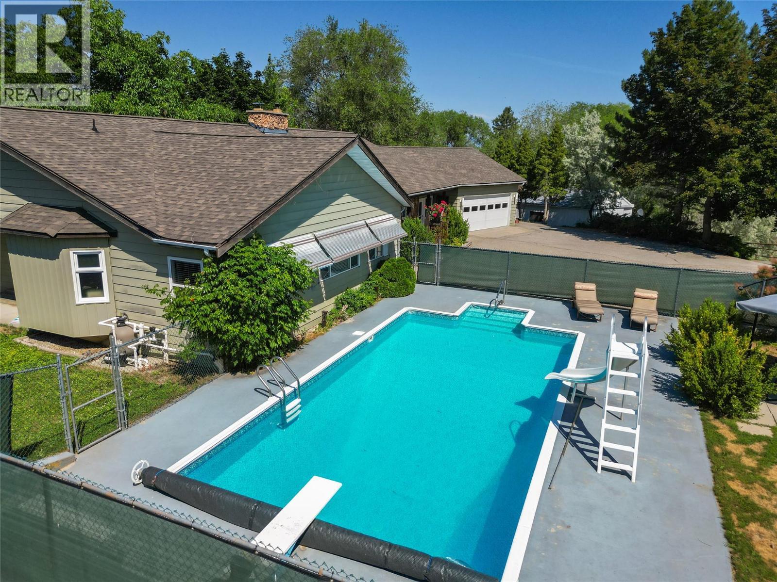 3575 Valleyview Road, Penticton, BC - Outdoor With In Ground Pool With Deck Patio Veranda