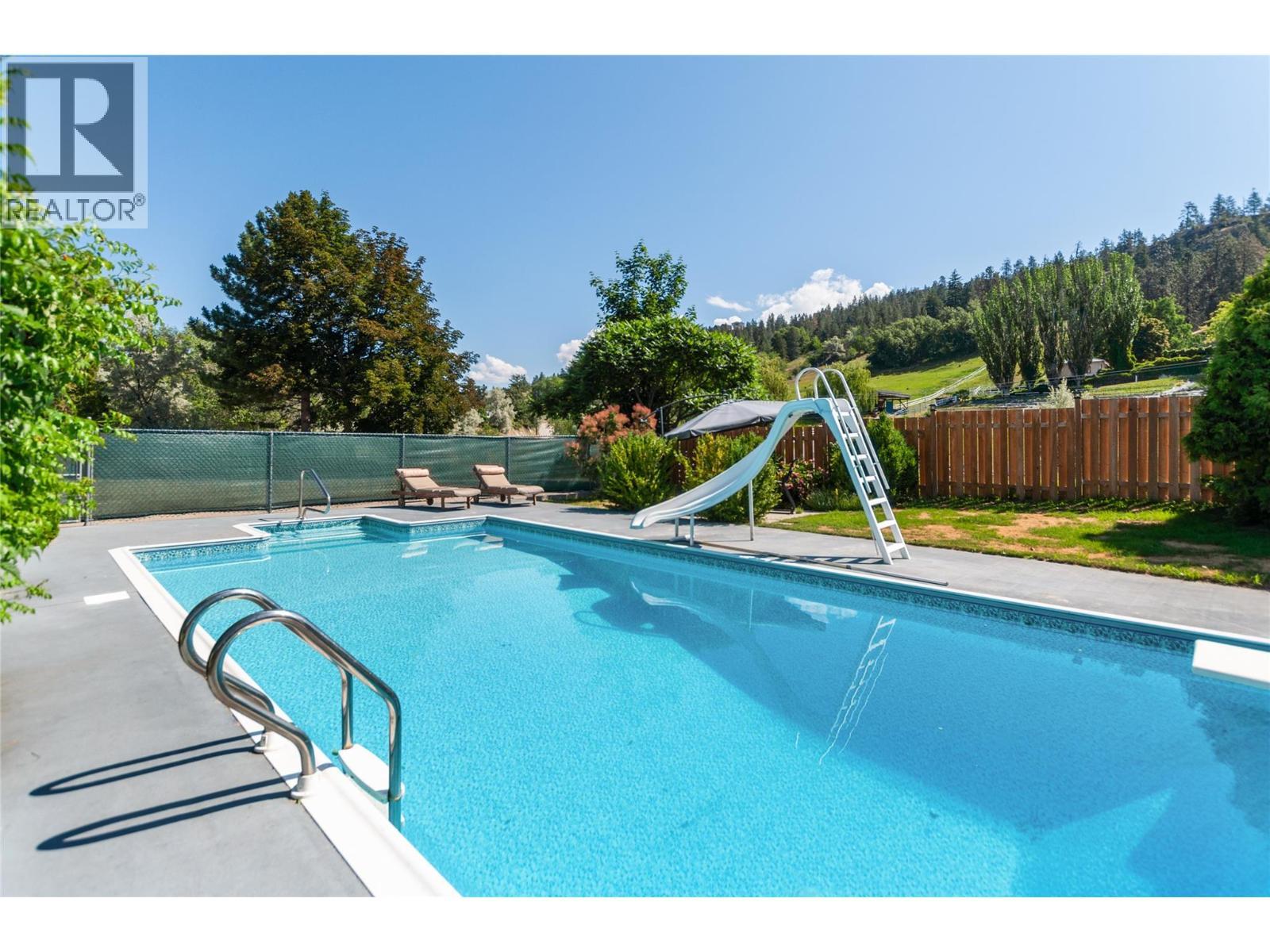 3575 Valleyview Road, Penticton, BC - Outdoor With In Ground Pool With Backyard