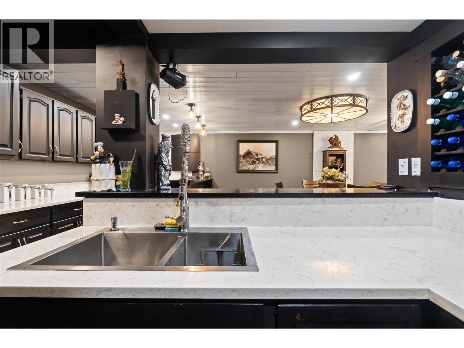 2449 Waverly Place, Blind Bay, BC - Indoor Photo Showing Kitchen With Double Sink