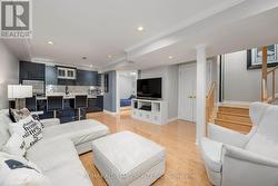 Contemporary finished basement -