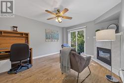 Family room with walkout -