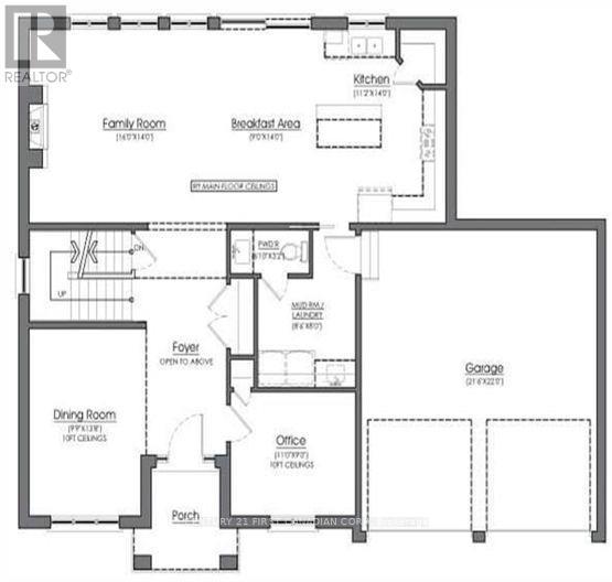 Floor Plan Main - Lot 31 White Pine Street, London North (North S), ON - Other