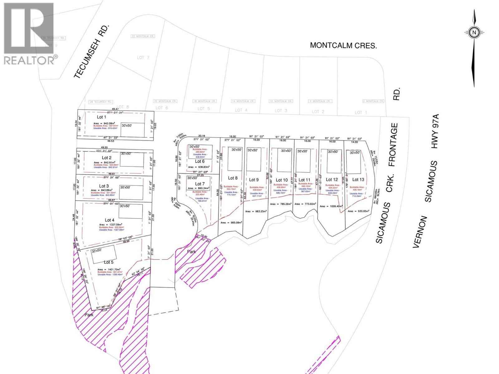 Plot Plan - 5 Wisemen Creek Court Lot# 12, Sicamous, BC