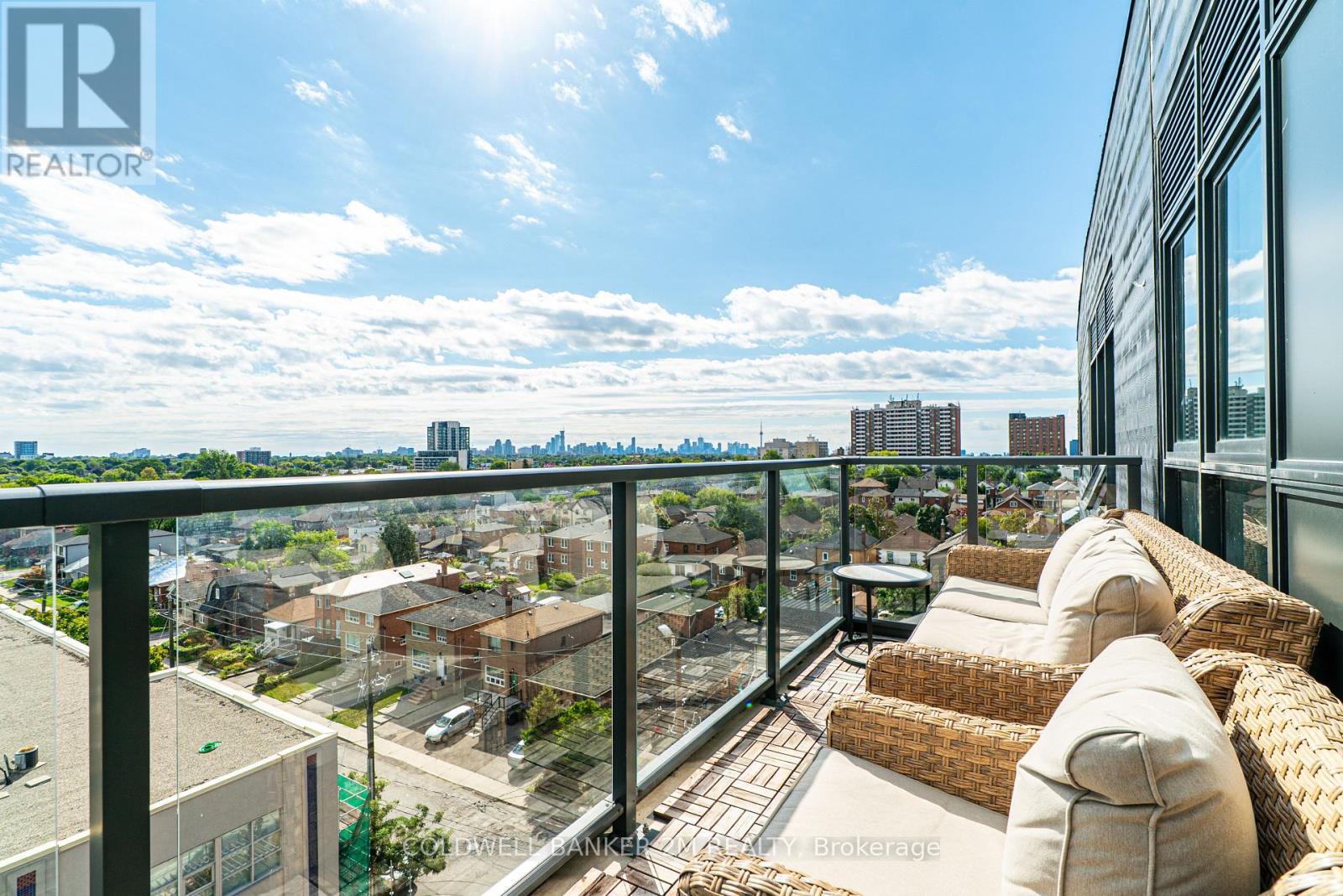 817 - 2433 Dufferin Street, Toronto (Briar Hill-Belgravia), ON - Outdoor With Balcony With View