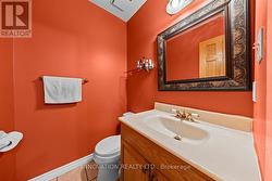 Handy powder room on main level -