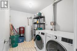 In suite laundry and storage area -