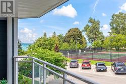 Lake Huron and tennis courts views -