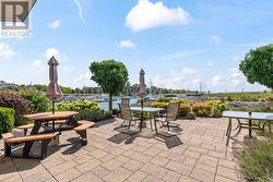 Common area overlooking marina -