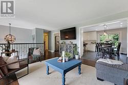 Living room open to dining room and kitchen -