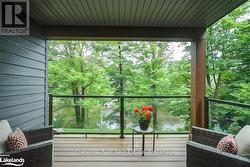Large private river view balcony -