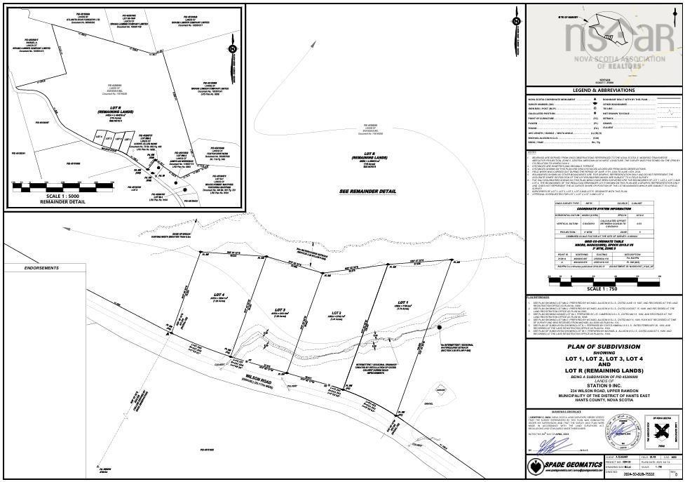 Lot 1 Wilson Road, Upper Rawdon, NS