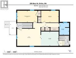 Main floor layout. -