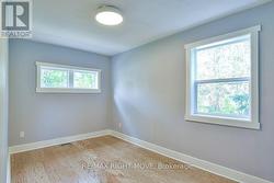 Primary bedroom; engineered hardwood floor. -