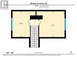 Second floor layout. -