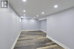 Family room in basement; LED pot lights. -