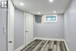 Sitting area; potential office area in basement. -