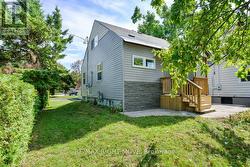 Side yard view of the home. -