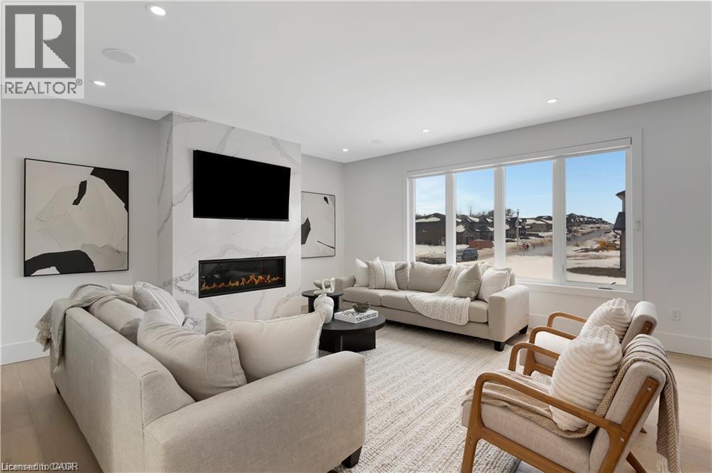 Lot 1 Avery Place, Milverton, ON - Indoor Photo Showing Living Room With Fireplace