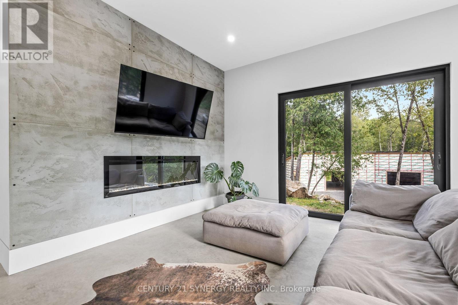 1840 Eady Road, Horton, ON - Indoor Photo Showing Living Room With Fireplace
