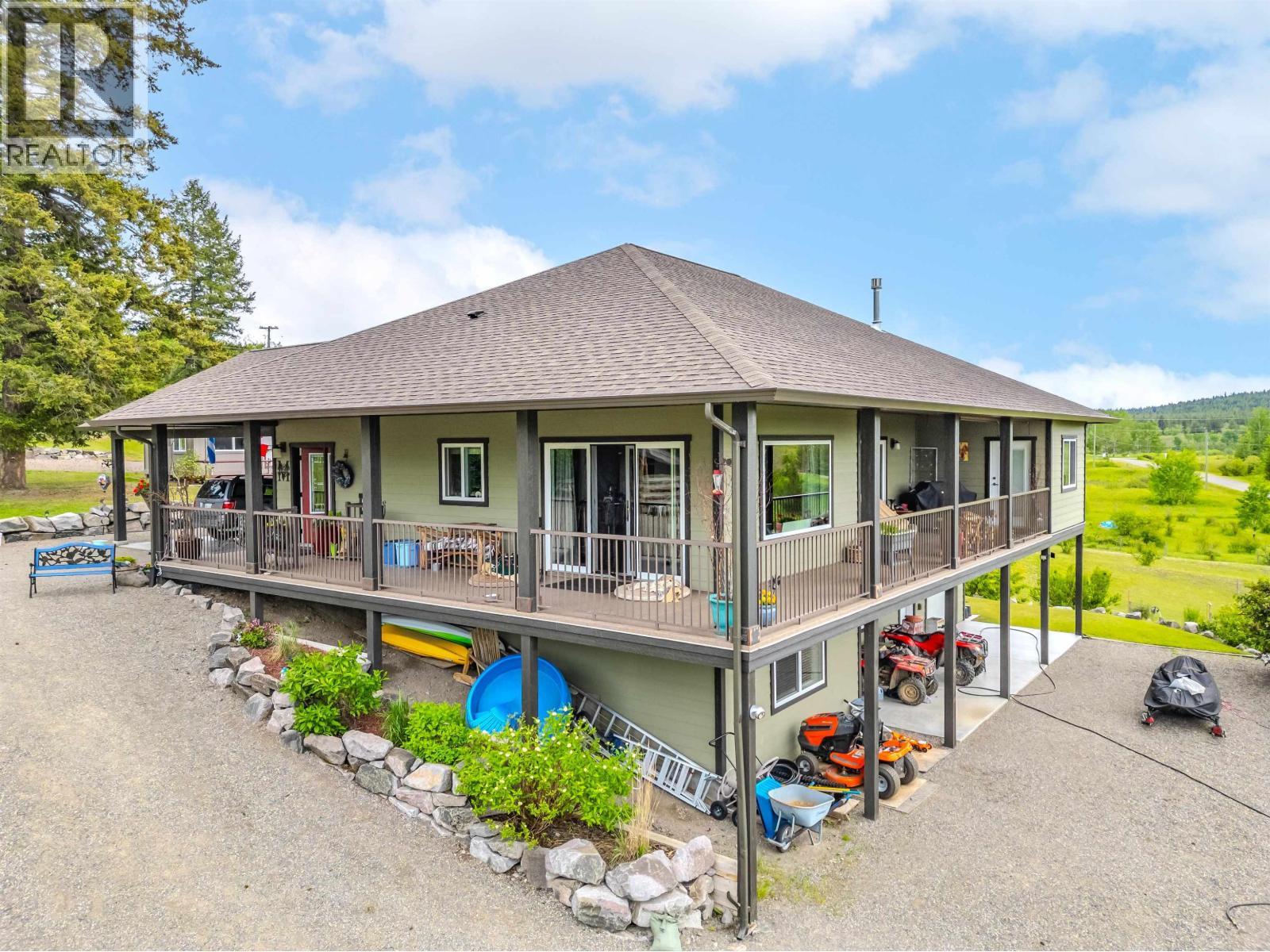 4162 Lac La Hache Station Road, Lac La Hache, BC - Outdoor With Deck Patio Veranda