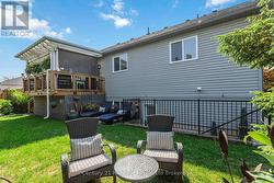 Backyard with walkout from basement -