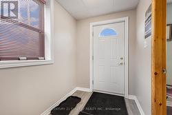 Foyer for two main floor businesses -