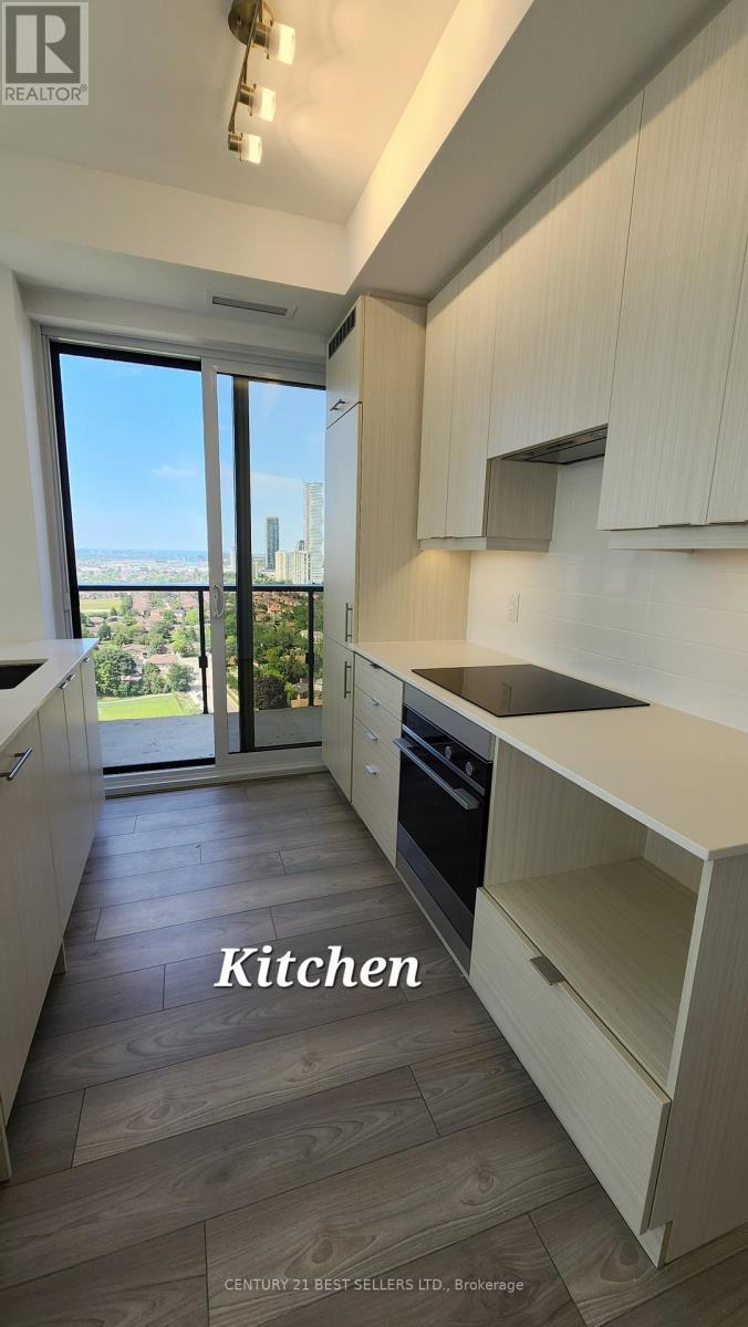 2407 - 36 Elm Drive W, Mississauga, ON - Indoor Photo Showing Kitchen