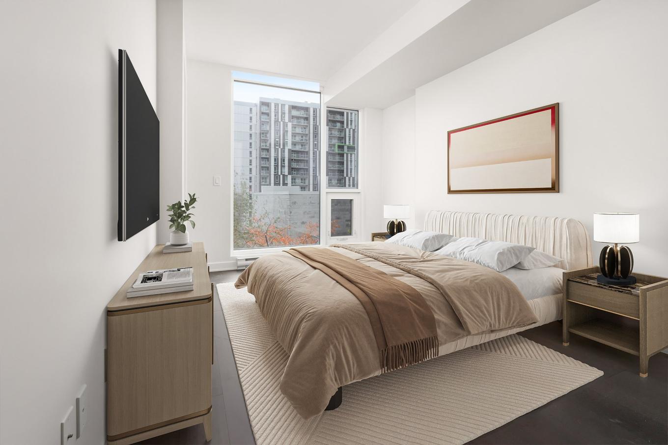 Bedroom - Th6-1188 Rue St-Antoine O., Montréal (Ville-Marie), QC - Indoor Photo Showing Bedroom