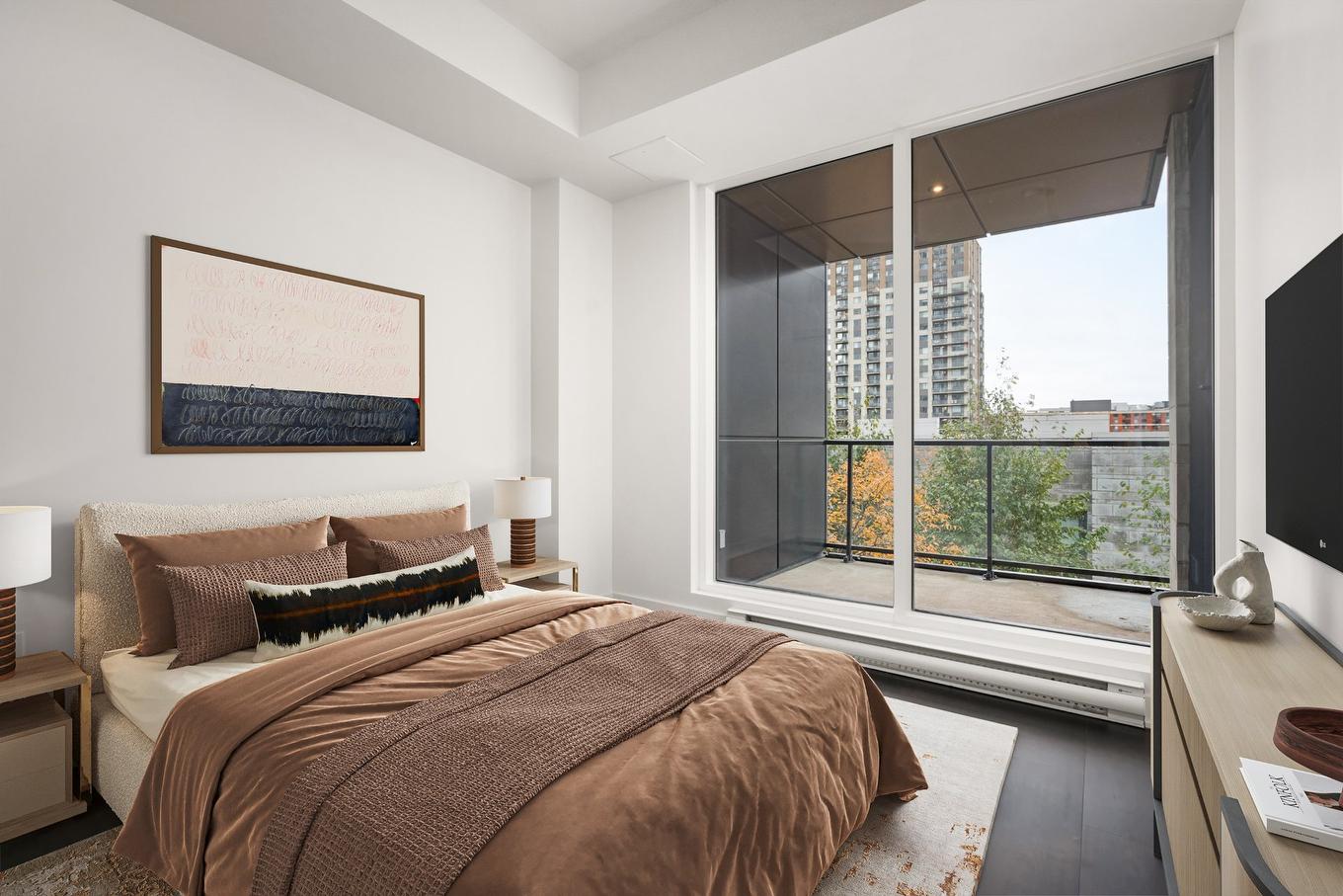 Primary bedroom - Th6-1188 Rue St-Antoine O., Montréal (Ville-Marie), QC - Indoor Photo Showing Bedroom