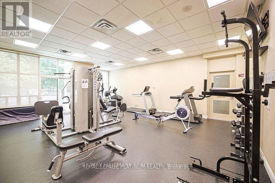 Lobby - 702 - 5 Emerald Lane, Vaughan, ON - Indoor Photo Showing Gym Room