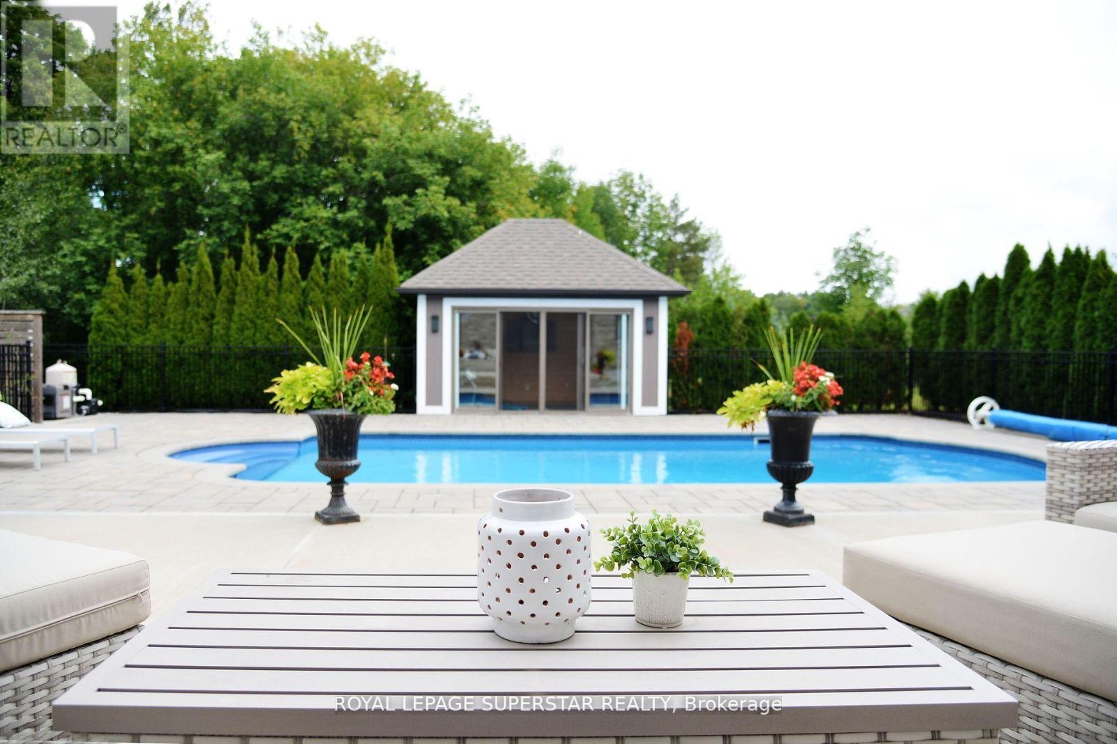 9 Black Creek Trail, Springwater, ON - Outdoor With In Ground Pool With Backyard