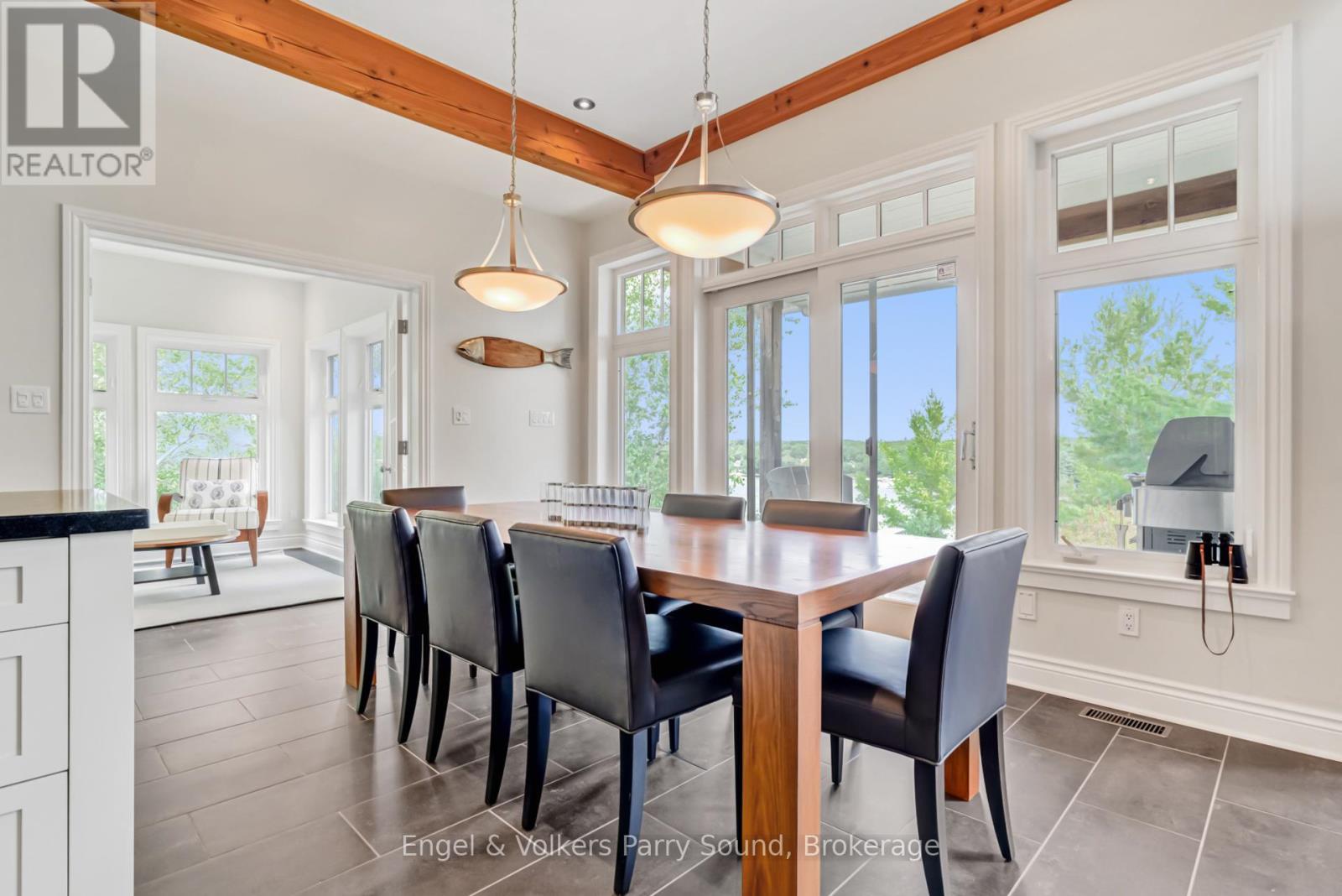22 Beacon Point Drive, Carling, ON - Indoor Photo Showing Dining Room