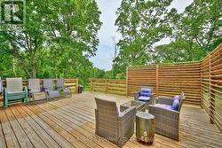 Large deck off of dinette/kitchen -