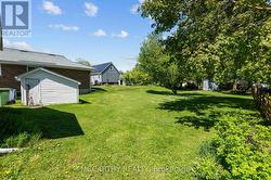 back yard with garden shed -