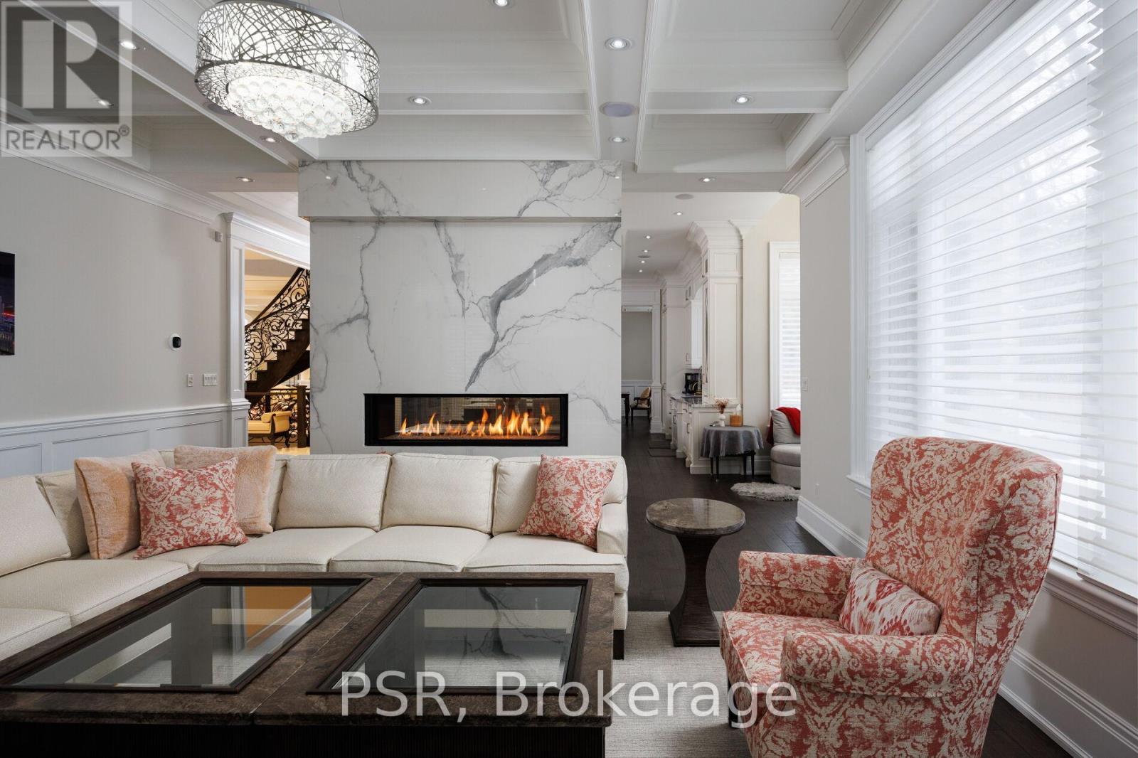 22 Ida Street, Markham, ON - Indoor Photo Showing Living Room With Fireplace