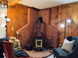 along with a wood stove -