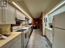 A long, galley design with ample counter space -