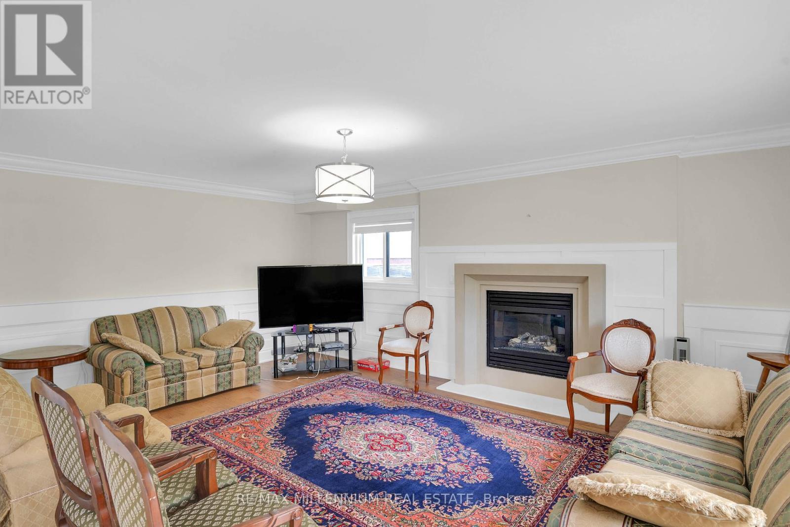 15 Julian Drive, Brampton, ON - Indoor Photo Showing Living Room With Fireplace