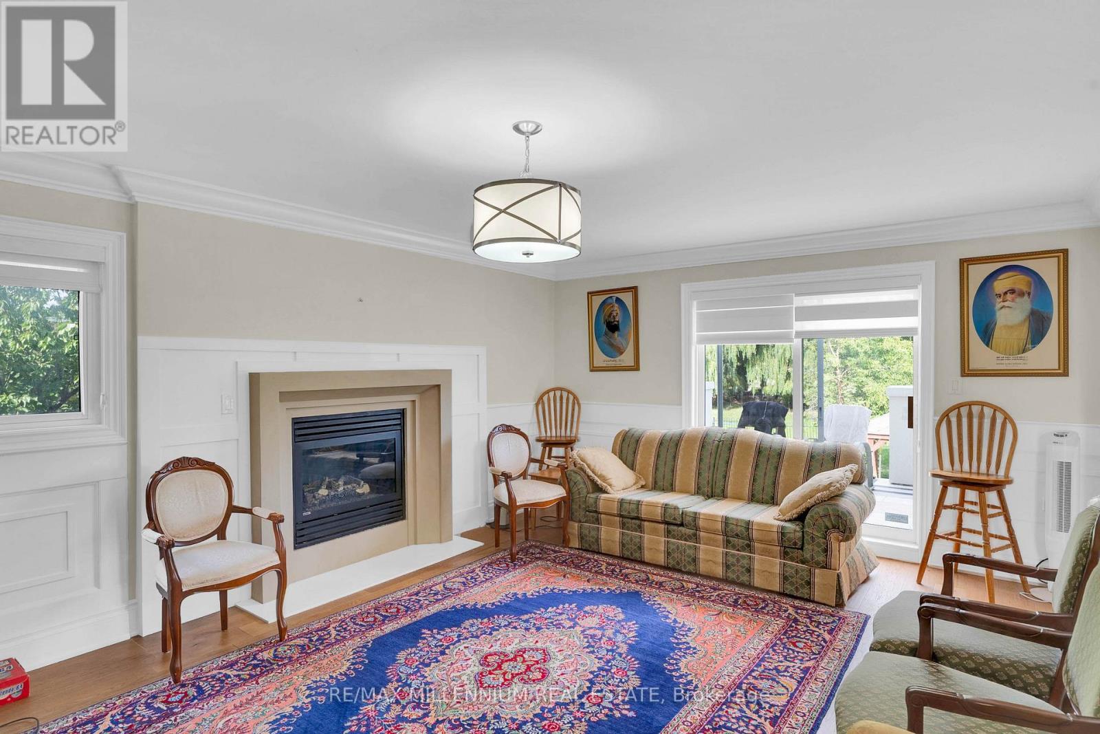 15 Julian Drive, Brampton, ON - Indoor Photo Showing Living Room With Fireplace