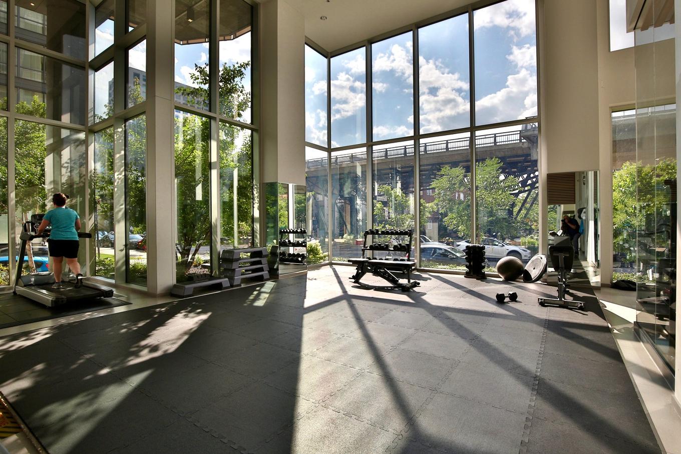 Exercise room - 914-901 Rue De La Commune E., Montréal (Ville-Marie), QC - Indoor Photo Showing Gym Room